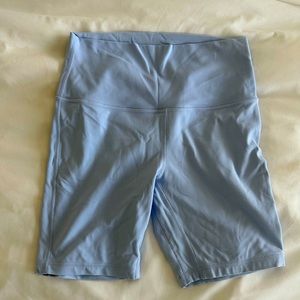 Blue Align Biker Shorts (8”)